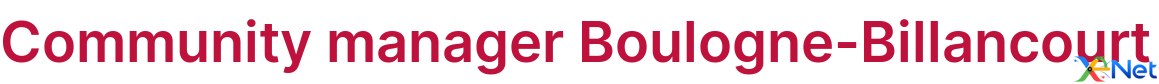 Community manager Boulogne-Billancourt